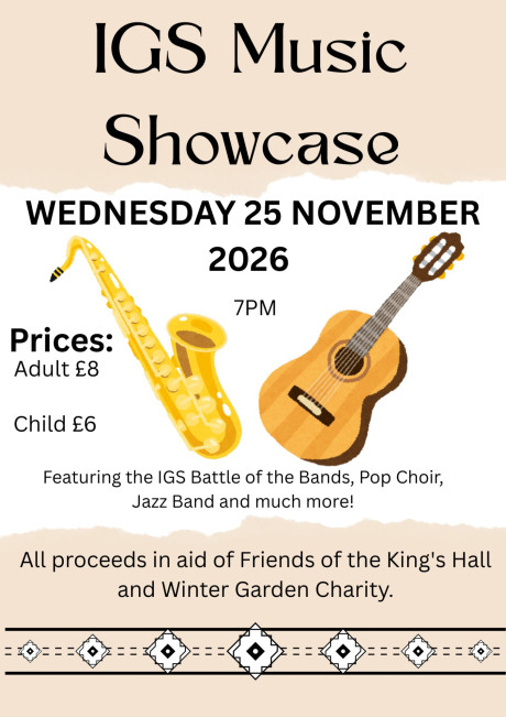 IGS Music Showcase 2026 poster