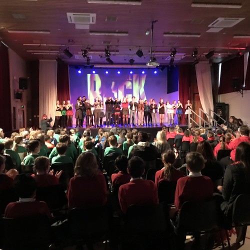 Curtain Call with primary schools audience