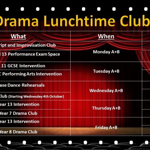 2023 Drama Clubs poster
