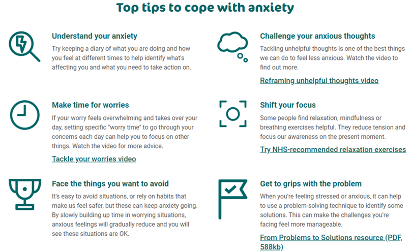 Anxiety top tips